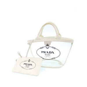Prada Plexi Shopper Handbag Tote Bag